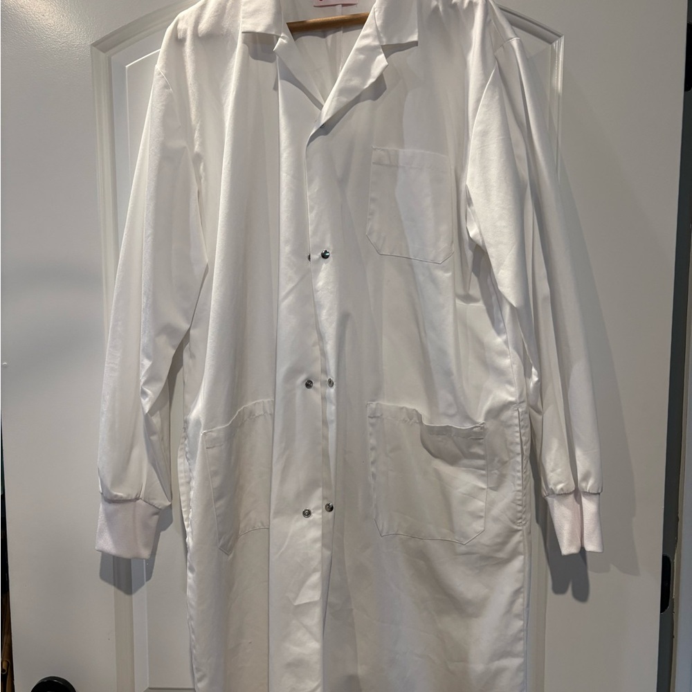 White Cross Men's White Coat